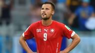 SeferoviÄ playing for the Switzerland national team